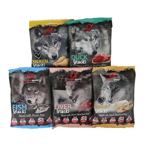 Alpha Spirit Snacks 50g | 5 varianter