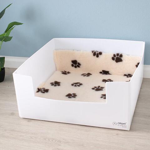 Ollipet fødekasse Recycle | Vetbed tæppe gør kassen blød og hyggelig