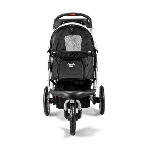 InnoPet Buggy Comfort | Hundeklapvogn forfra - Her vist i farven grå