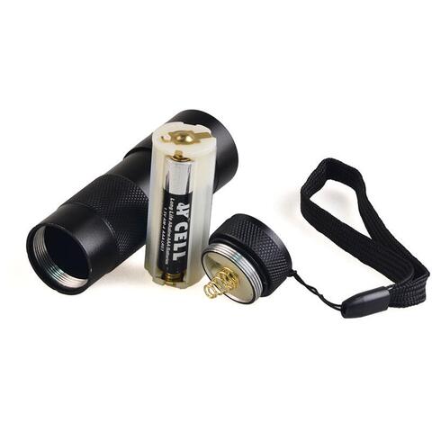 Ultraviolet UV led-lampe med 12 led's