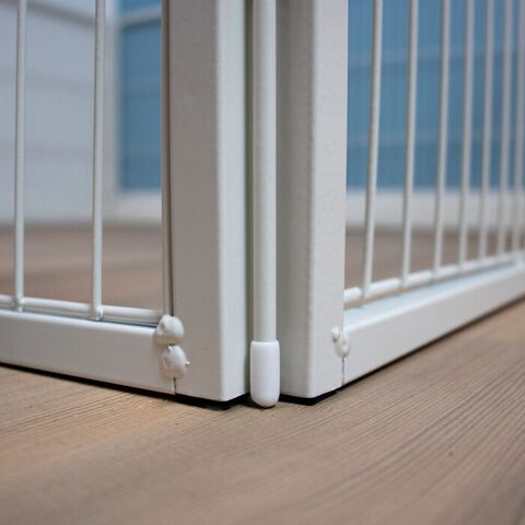 Ollipet Hvid Hvalpegård | 2 delt låge - Skridsikker/gulvbeskytter