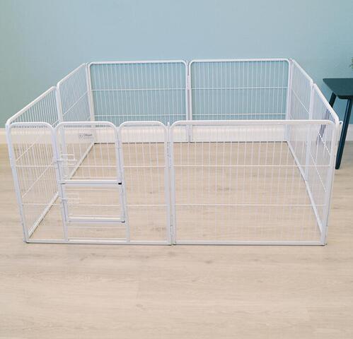 Ollipet Hvid Hvalpegård | 2 delt låge