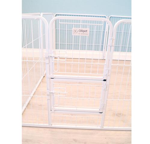 Ollipet Hvid Hvalpegård | 2 delt låge