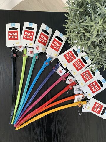 Wau Dog rundsyet læder halsbånd