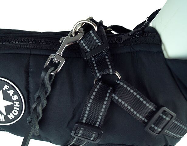 Sort læderline med flettet detalje