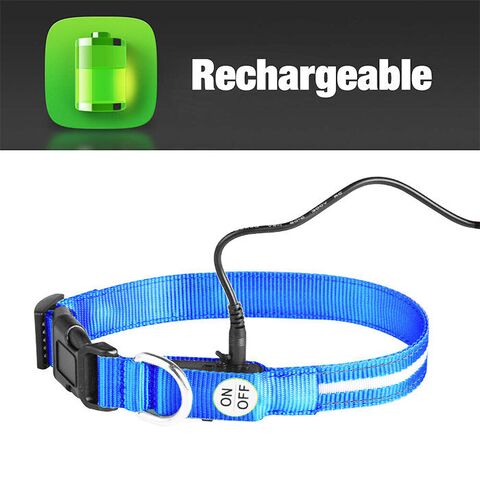 The Dots Collar | Halsbånd med 5-7 kraftige LEDs | med opladning