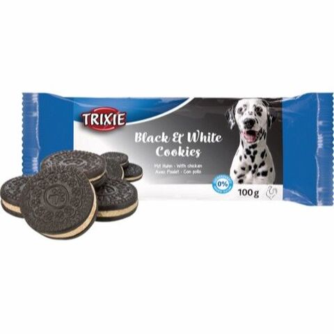 Black & White Cookies | Hundekiks m. kylling