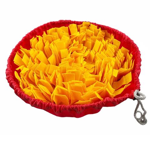 Snuseblomst med snoretræk | Rød/Gul