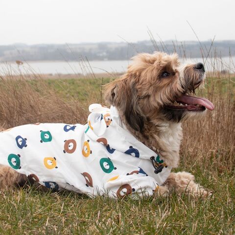 Regnjakke med bamsemotiv | Flemming her har str. Large