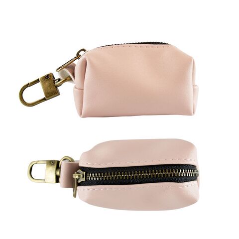 Ollipet leather poop bag | Pink