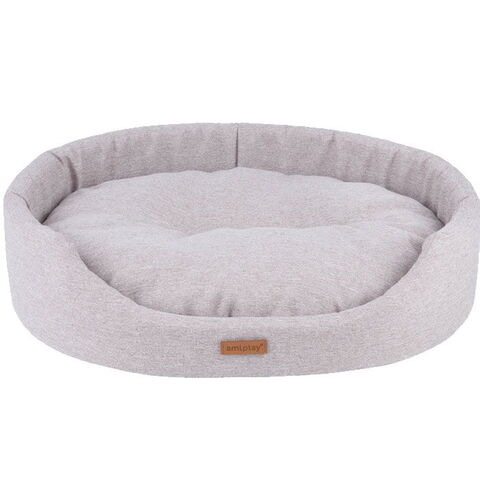Amiplay Oval Hundeseng | Sand
