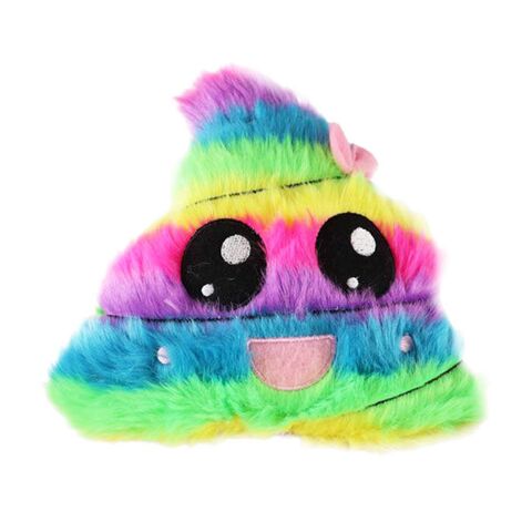 Rainbow Poop Plysbamse