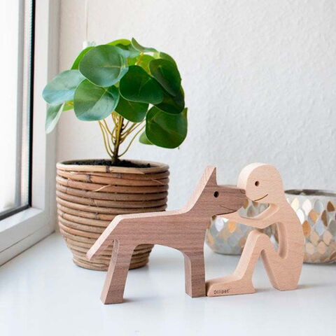 Dog True Love Træfigur | Large