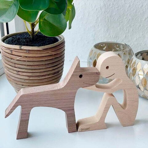 Dog True Love Træfigur | Large