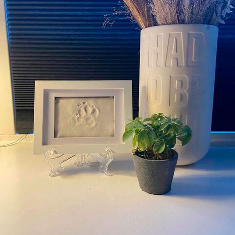 Poteaftryk i ramme | Ler