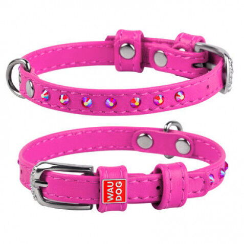 WauDog Glamour Halsbånd m. Sten