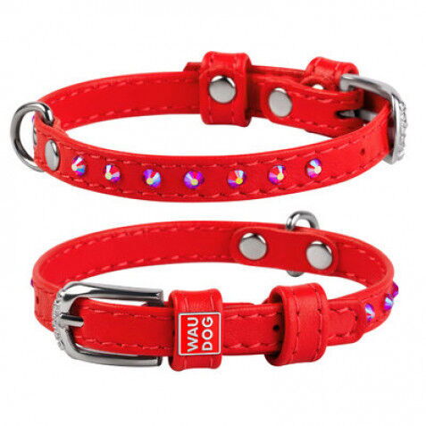 WauDog Glamour Halsbånd m. Sten