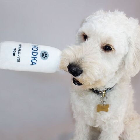 Futte med sin Fest vodka flaske