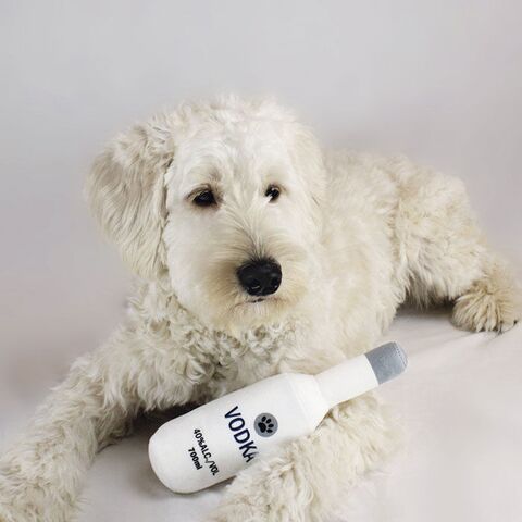 Futte med sin Fest vodka flaske