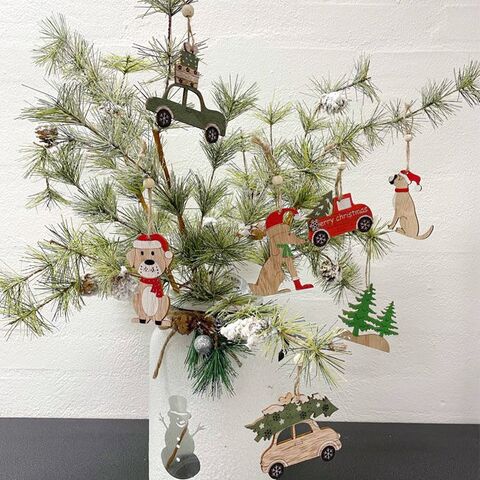 Juletræfigur med snor