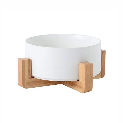 Ollipet Hudson keramikskål med bambusholder