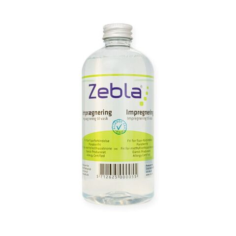 Zebla imprægnering til btekstil til tilsætning under vask