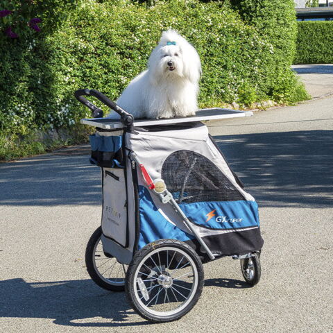 Petstro BLUE Aventura Medium hundeudstillingsvogn