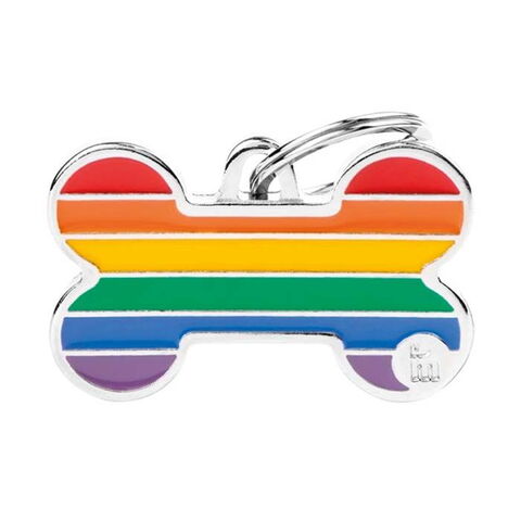 Regnbue Hundetegn Kødben | Large