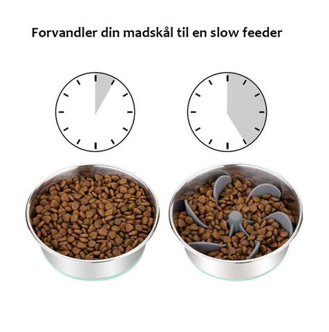 Silikone slow feeder indsats