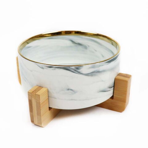 Ollipet Antonio Keramikskål med Bambusholder