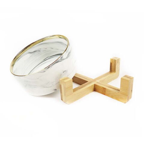 Ollipet Antonio Keramikskål med Bambusholder