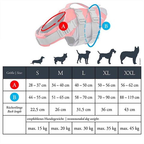 Hunter Svømmevest I størrelsesguide