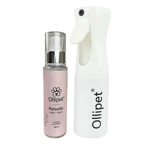Ollipet Pelsolie og Fimi Spray sæt