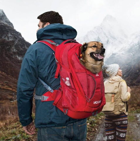 KURGO G-Train K9 Rygsæk - Rød