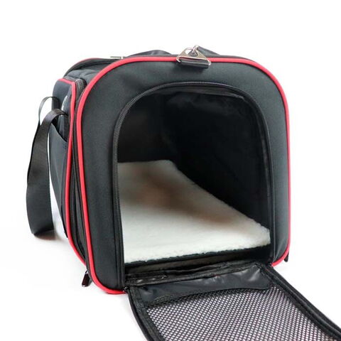 Ollipet Madrid rejsetaske med dejlig blødt plys tæppe