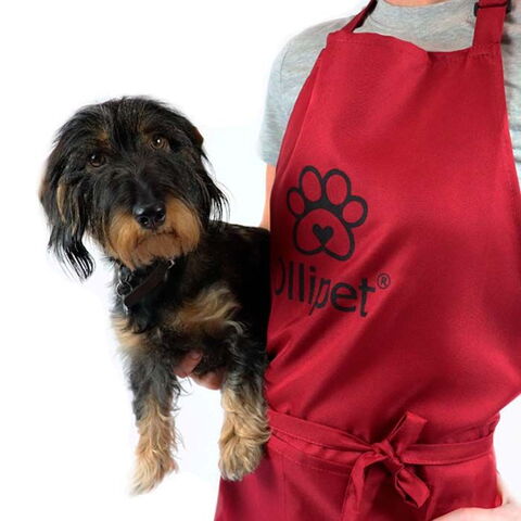 Ollipet forklæde I Rød