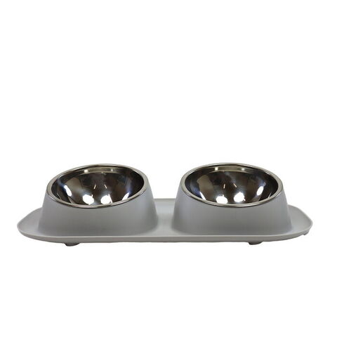 Dobbelt Madskål m. Forhøjning