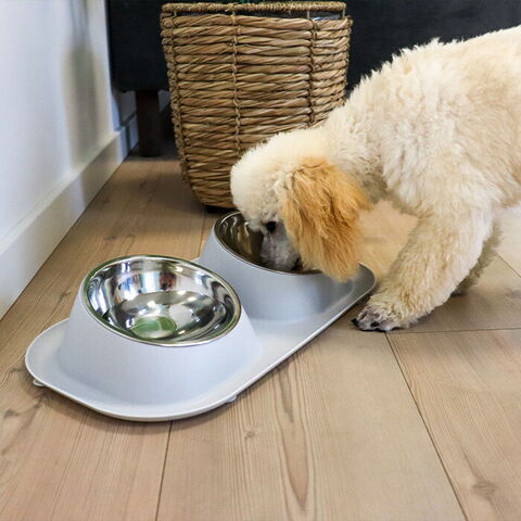 Dobbelt Madskål m. Forhøjning og Koda