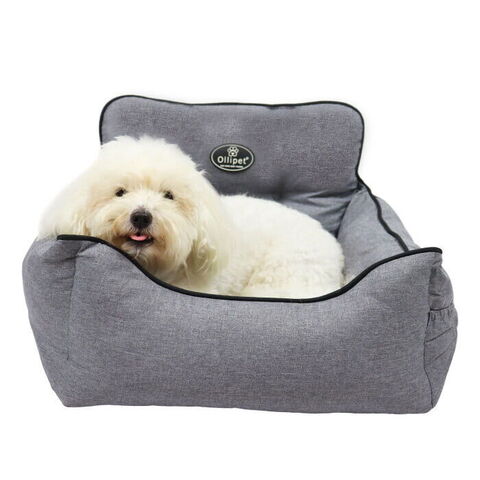 Ollipet Comfort Autosæde | Lys grå i str. S og Sally