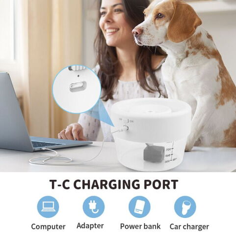 Elektrisk drikkefontæne til hunde og katte