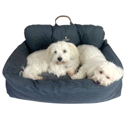 Ollipet XL Comfort Autosæde | Til 2 hunde- Her Coton de tulear