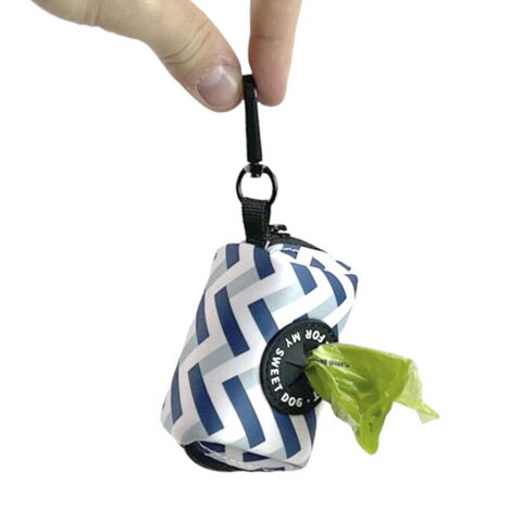 Ollipet Blå ZigZag Pølletaske