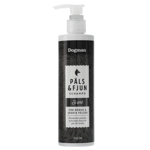 Dogman Shampoo Päls og Fjun Sort 250ml