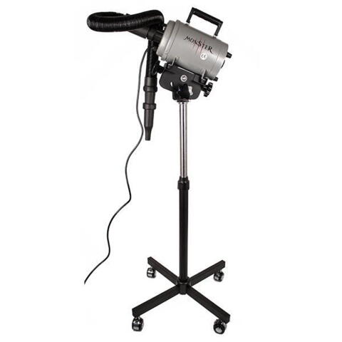 Aeolus Aeolian / Monster Blower på stativ med monteret slange