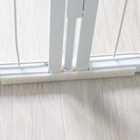 Ollipet Gulvbeskyttersæt til hvalpegård med stokke fremstillet i råhvid akrylplast