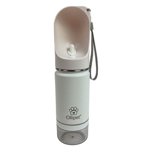 Ollipet Stainless Steel 3i1 TermoDrikkeflaske i HVID