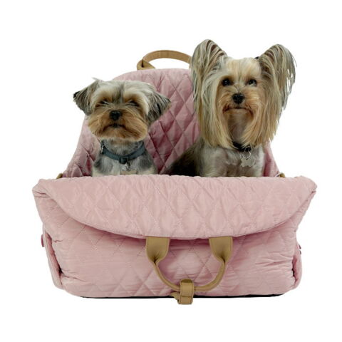 Ollipet Milano Bilsæde 3 i1 | Rosa kan have flere hunde i tasken på en gang