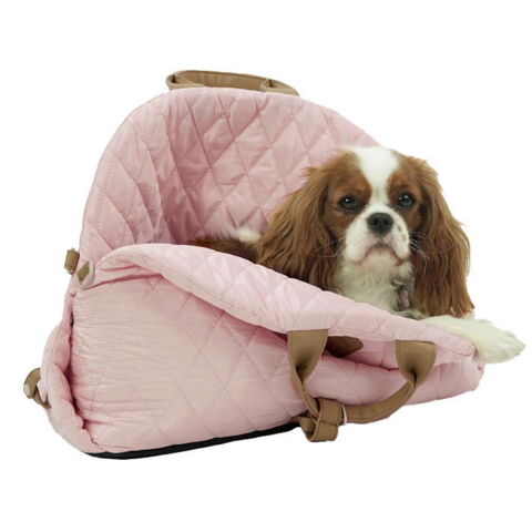 Ollipet Milano Bilsæde 3 i1 | Rosa er både en transporttaske, autostol og hundeseng