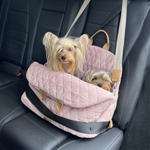 Ollipet Milano Bilsæde 3 i1 | Rosa kan have flere hunde med på tur