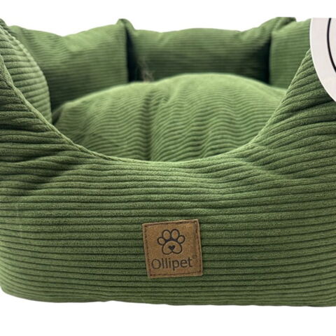 Ollipet Nordic Star Hundekurv | Grøn med flot læderlogo